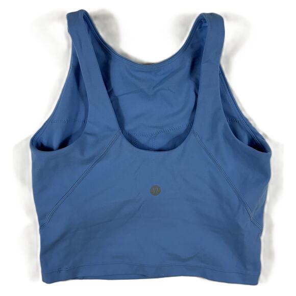 Lululemon Tops - Lululemon Align Tank Tight Fit Cropped Length Size 2 A/B Cup Aero Blue
